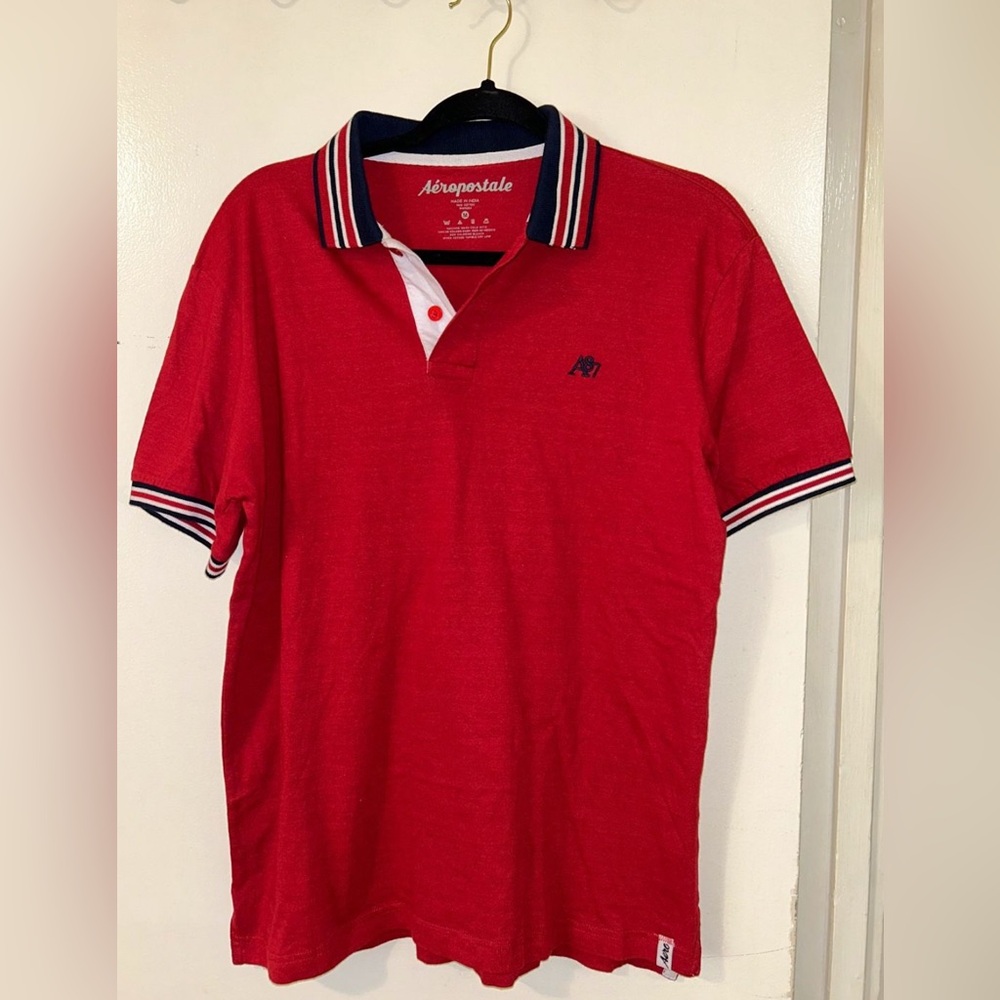 Men’s Aeropostale Brand Collared Polo Shirt Size L